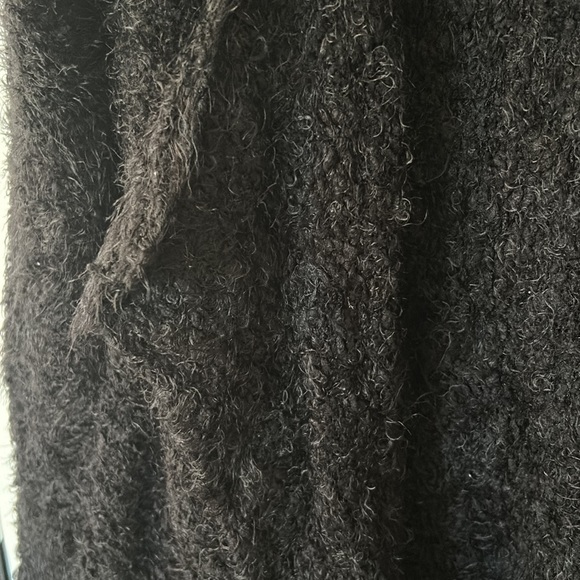 BUNDLE 3/$12 Fluffy Black Waterfall Cardigan - Picture 3 of 5
